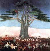 Tivadar Kosztka Csontvary Pilgrimage to the Cedars in Lebanon oil on canvas